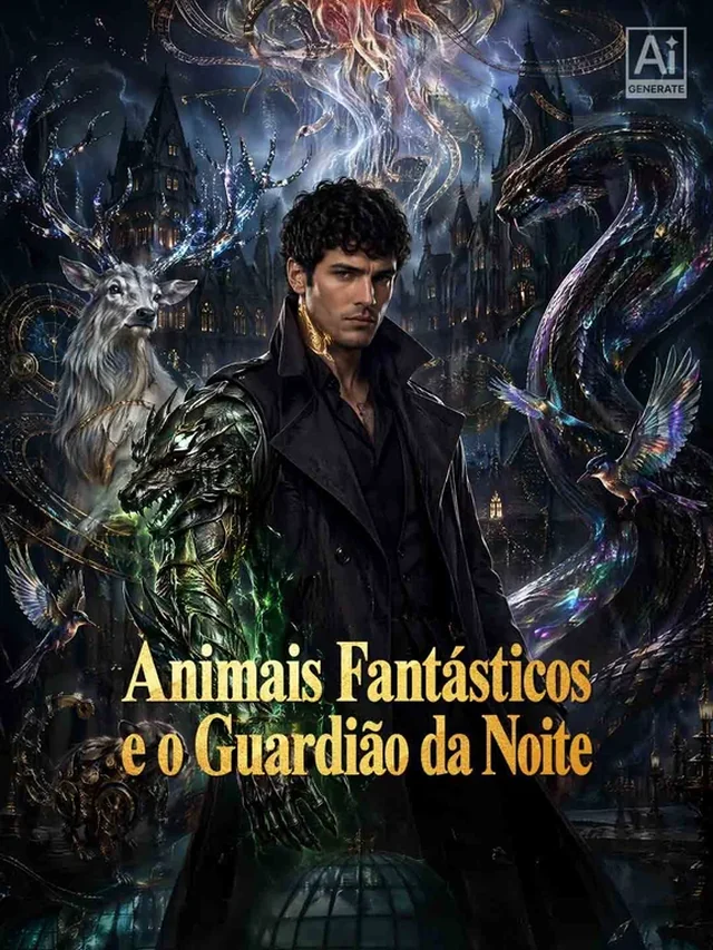 Pôster oficial de Animais Fantásticos e o Guardião da Noite