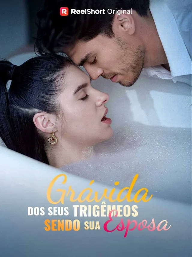 Pôster oficial de Grávida dos seus trigêmeos, sendo sua esposa